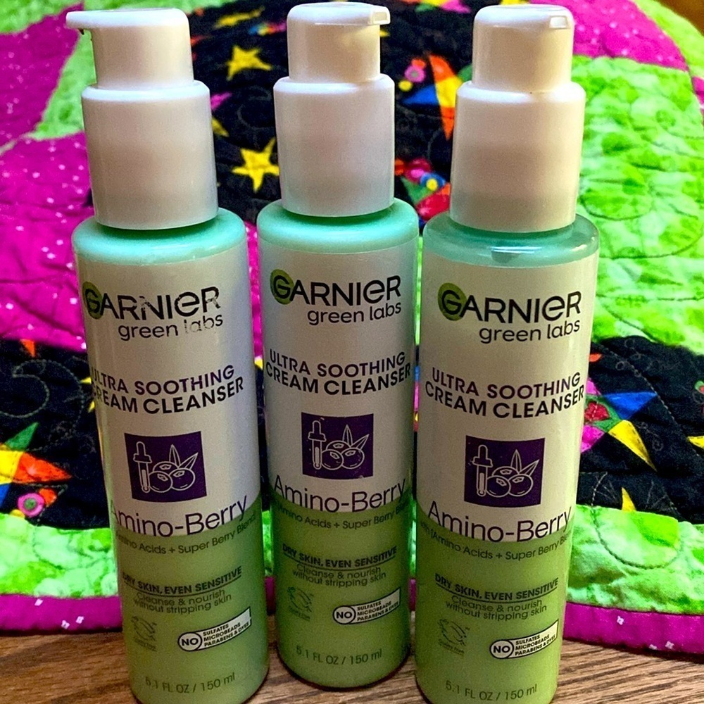 Garnier Cream Cleanser Bundle Face Wash Haba Paraben Free